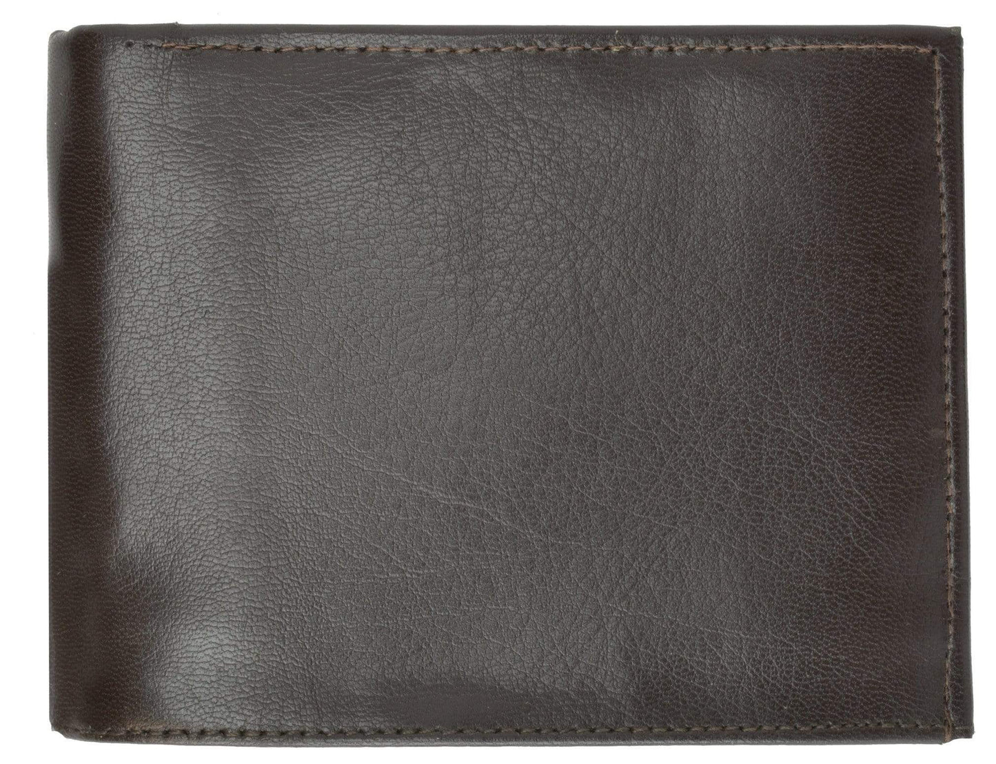 RFID Blocking Genuine Leather Bifold Wallet ID Card Center Out Card Holder