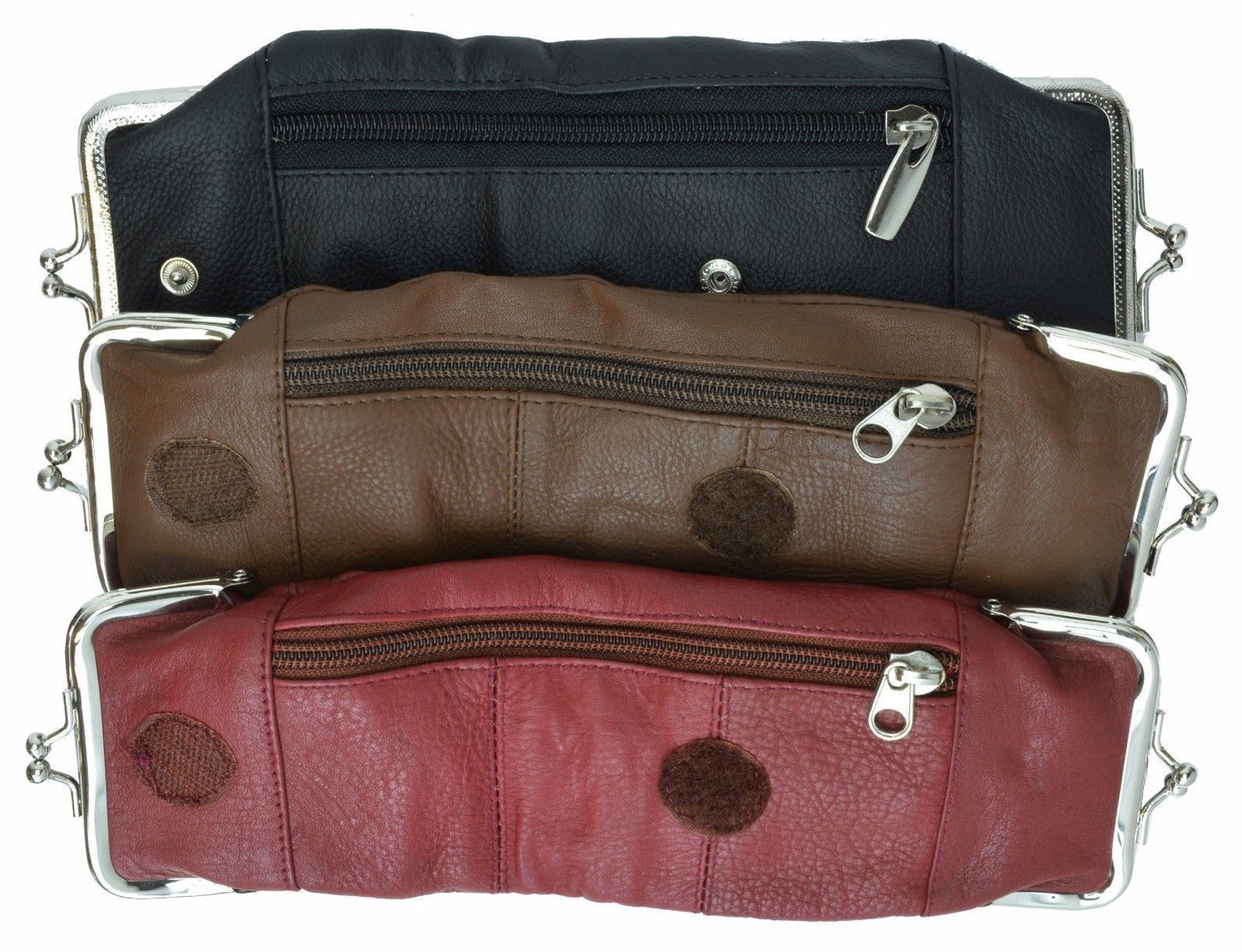 Genuine Leather Cigarette Soft Case Lighter Coin Holder Double Clasp