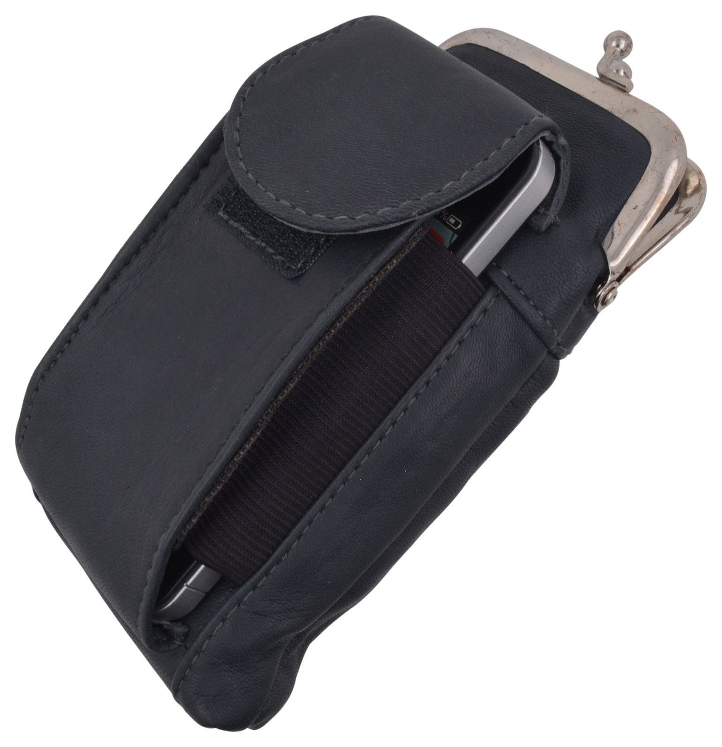 Genuine Leather Cigarette Lighter Hard Case Holder Utility Pocket