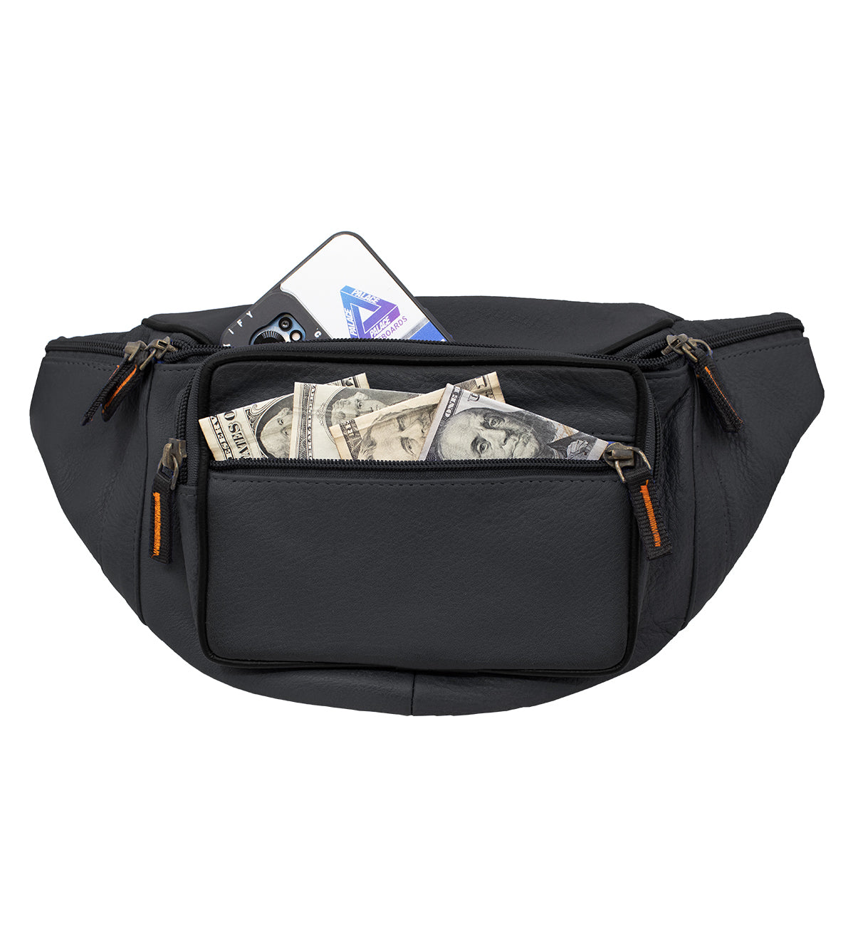 Genuine Leather Waist Fanny Pack Belt Bag Pouch Travel Hip Purse Many Colors