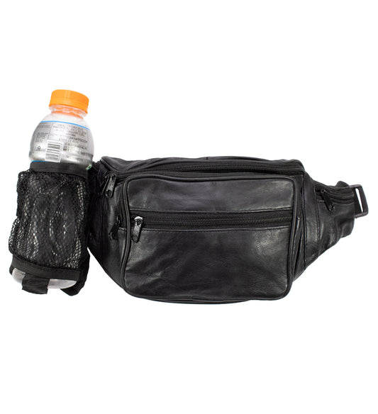 Genuine Leather Waist Fanny Pack Belt Bag Pouch Travel Hip Purse Many Colors