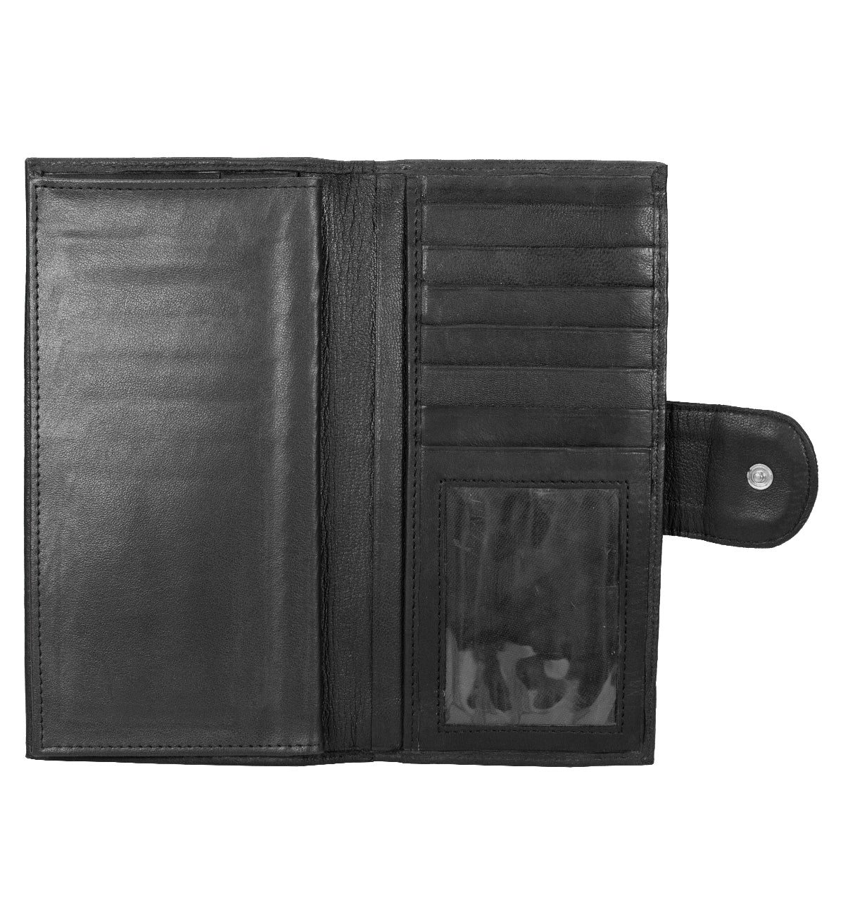 RFID Blocking Leather 2 Zip Wallet for Women Credit Card Holder Accordion Organizer Wallet