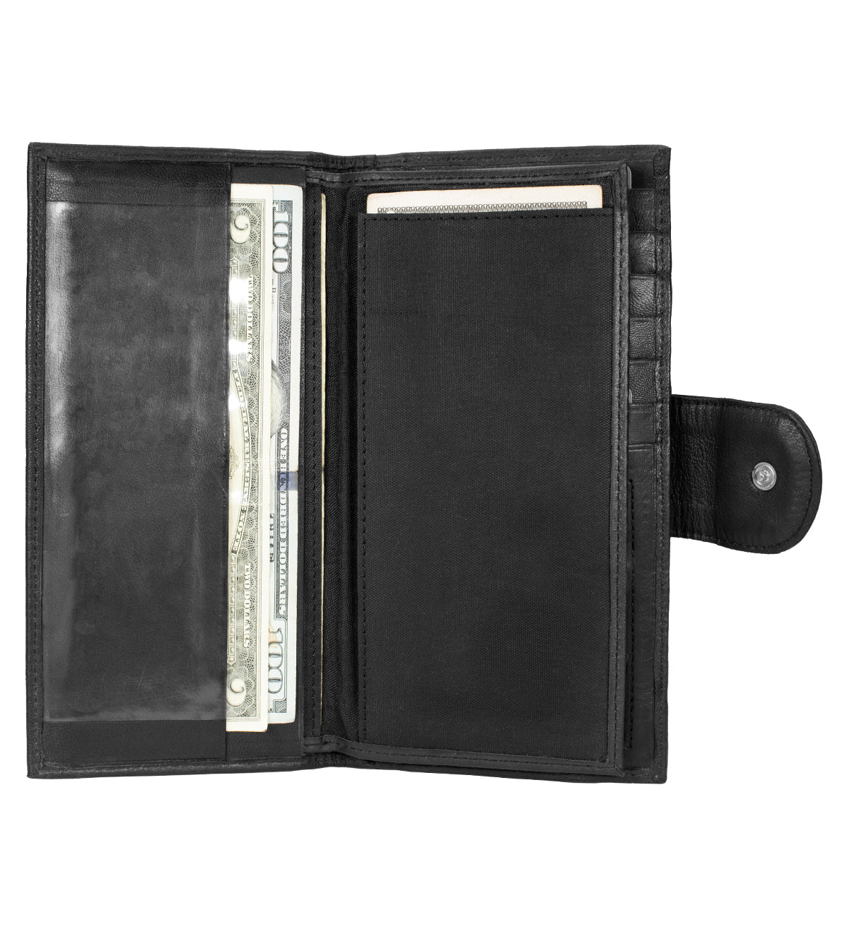 RFID Blocking Leather 2 Zip Wallet for Women Credit Card Holder Accordion Organizer Wallet
