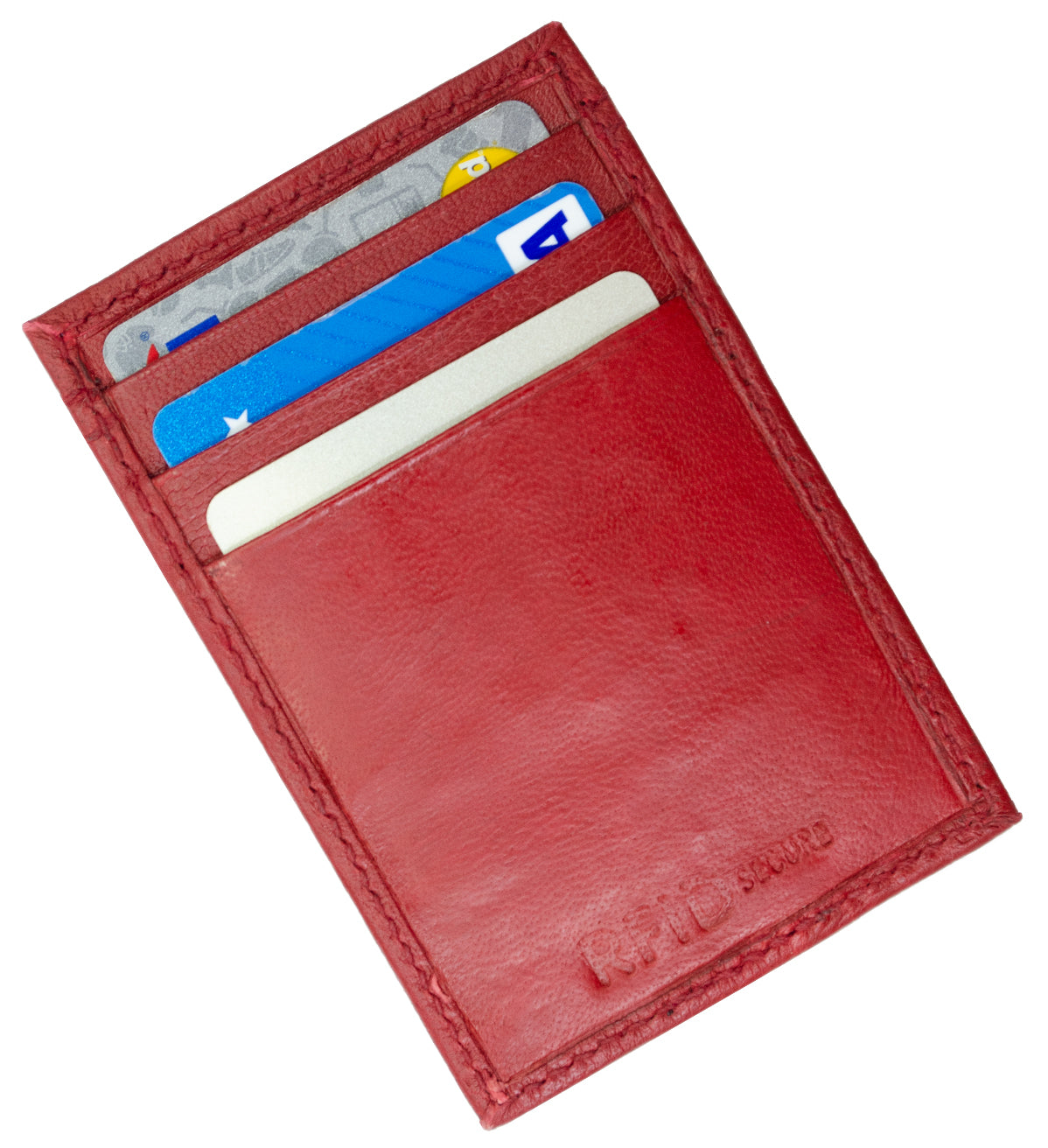 RFID Blocking Men's Genuine Leather ID 8 Card Bifold Card Holder Wallet Set of 2