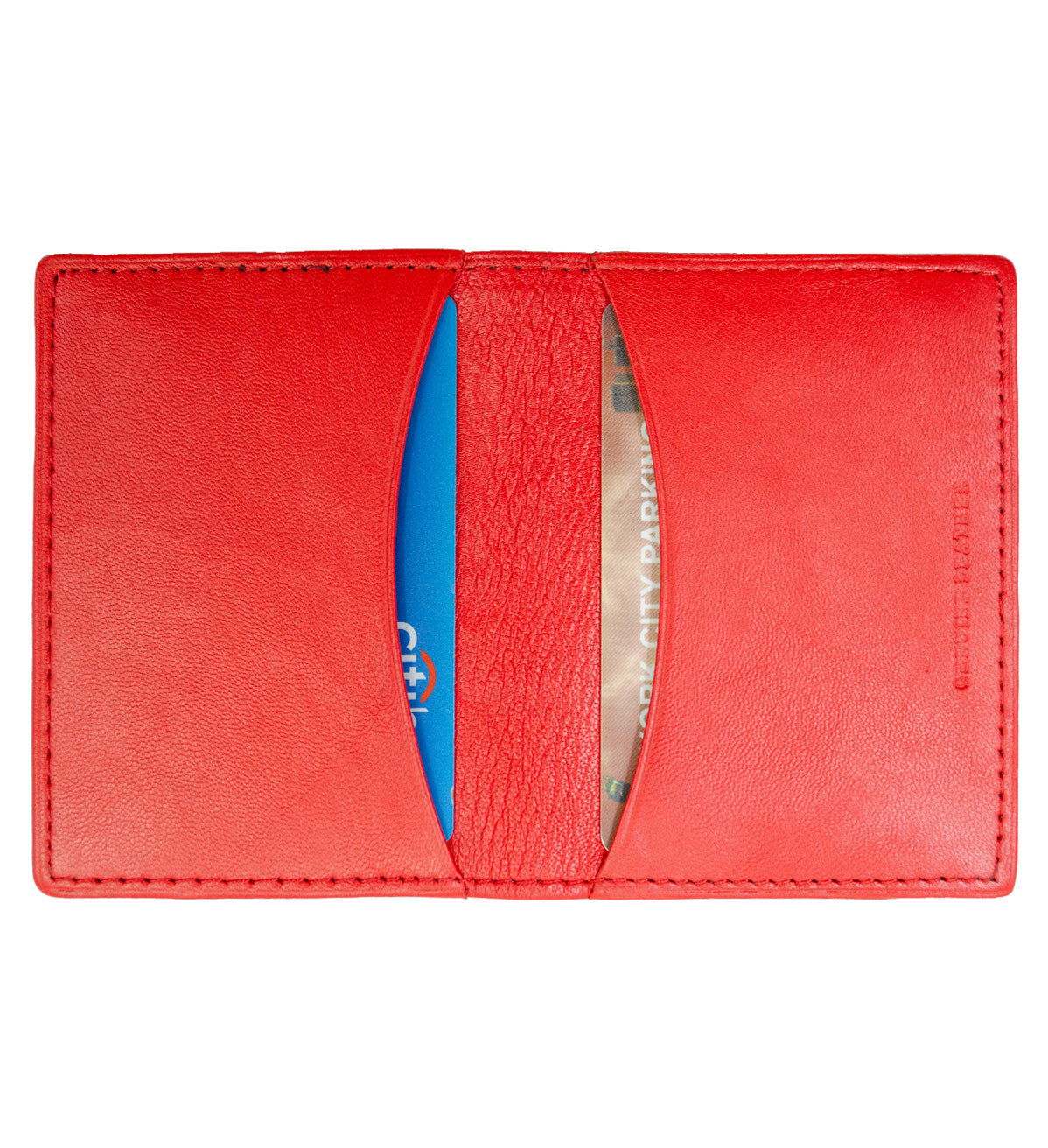 RFID Blocking Men's Genuine Leather 2 License Card Bifold Card Holder Wallet