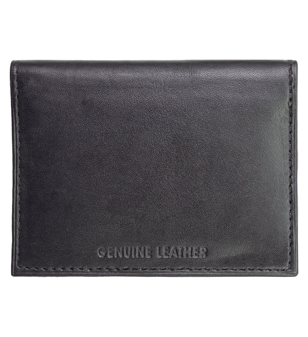 RFID Blocking Men's Genuine Leather 3 License Card Bifold Card Holder Wallet