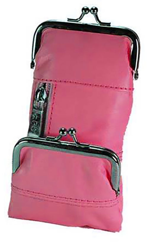 Genuine Leather Cigarette Soft Case Lighter Coin Holder Double Clasp