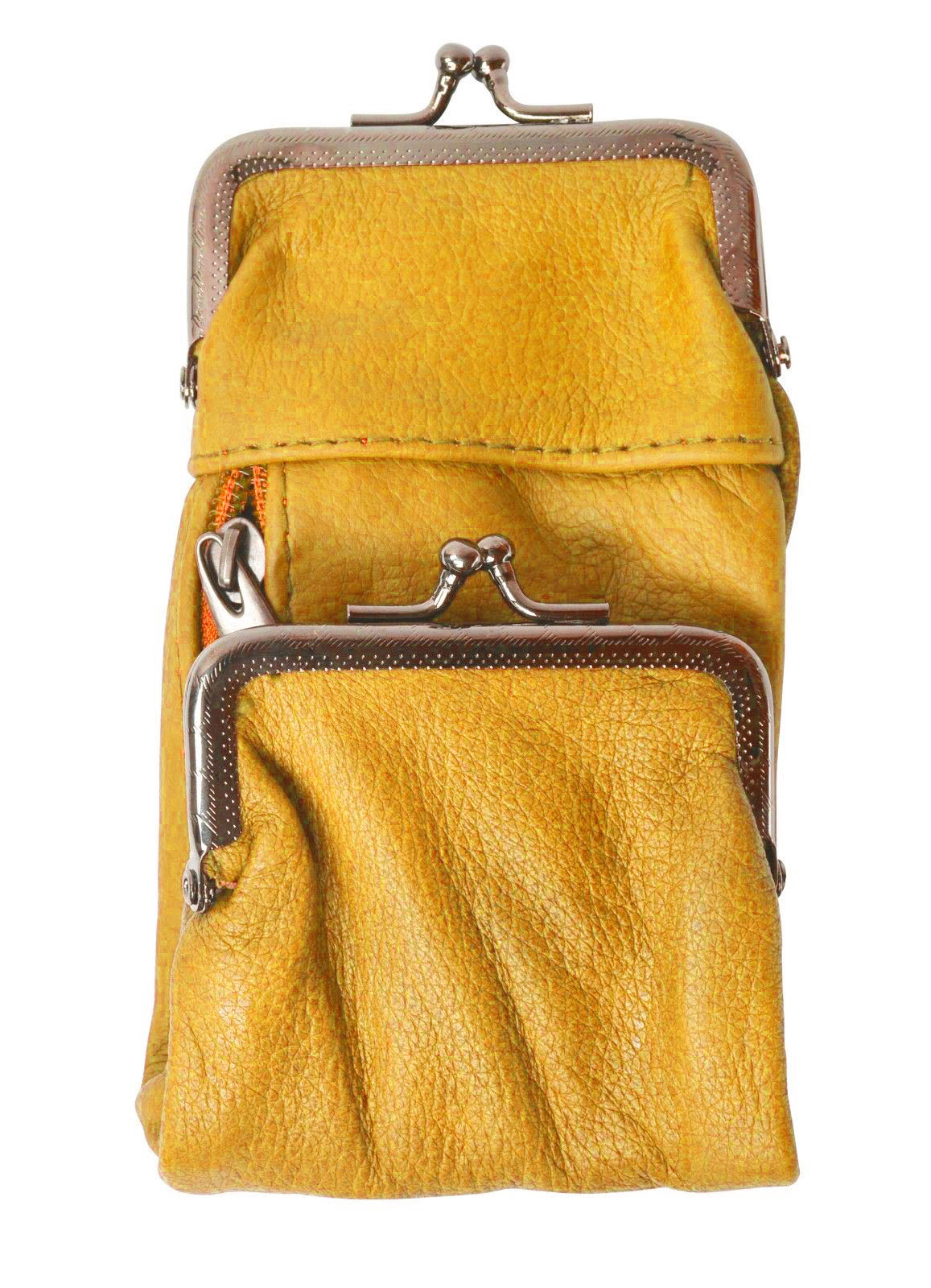 Genuine Leather Cigarette Soft Case Tobacco Lighter Coin Holder Double Clasp