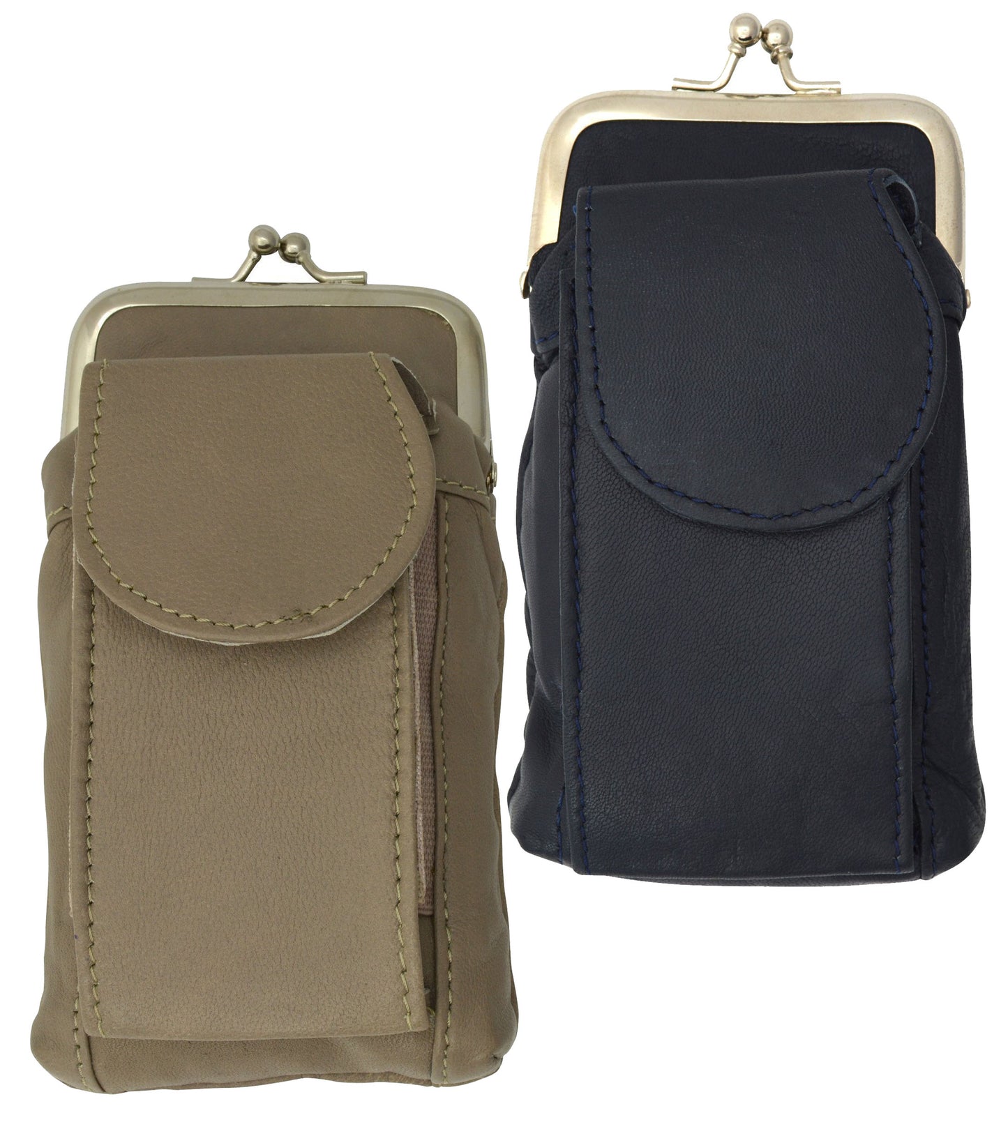 Genuine Leather Cigarette Lighter Hard Case Holder Utility Pocket