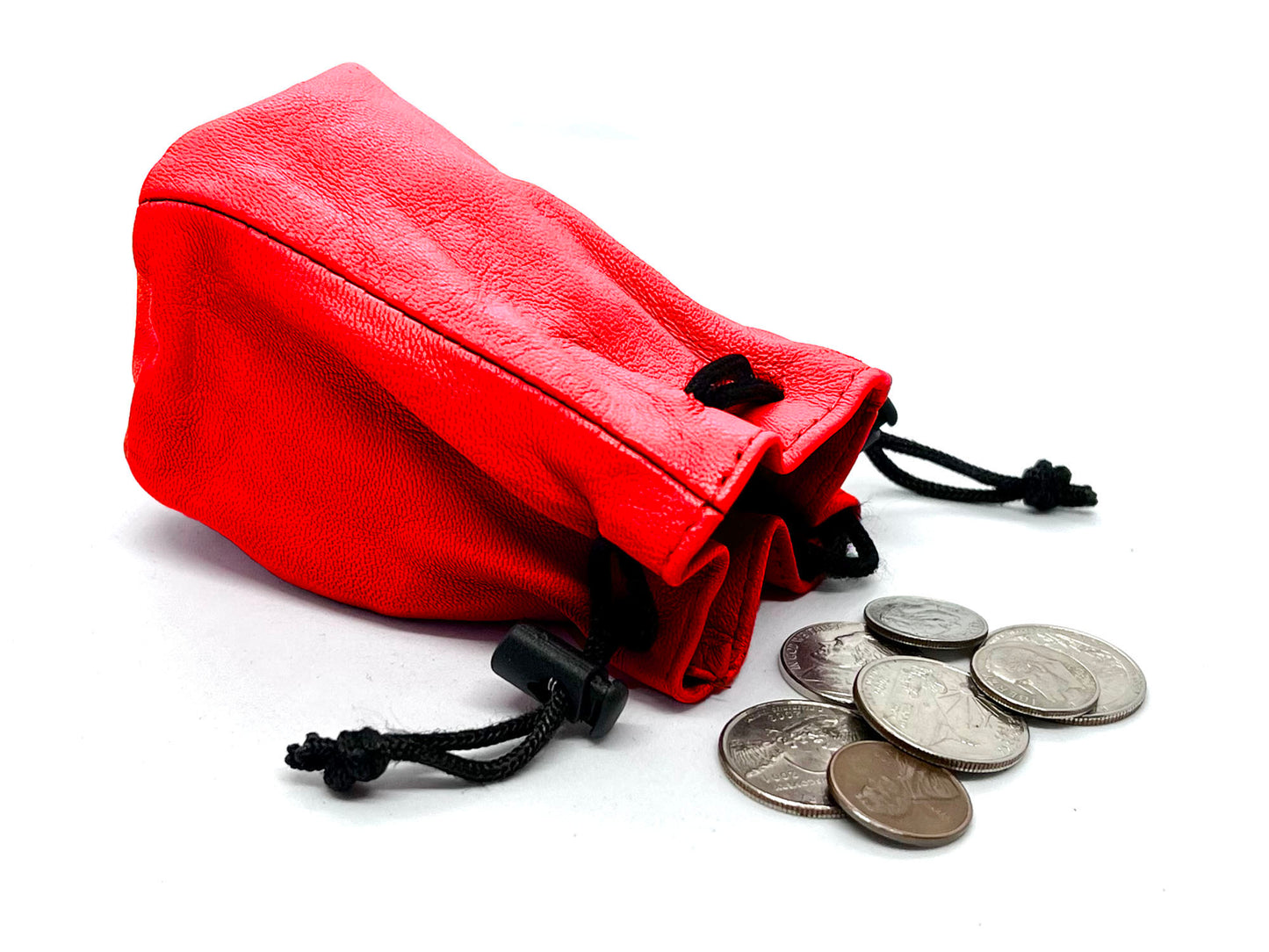 Genuine Leather Soft Coin Purse Change Holder Mini Utility Bag