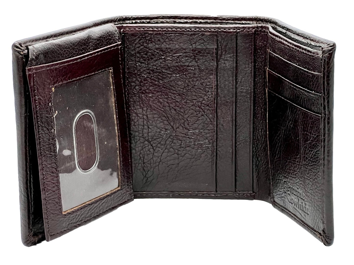 RFID Blocking Premium Leather Credit Card, Business Card, ID Holder Trifold Wallet Flap Top