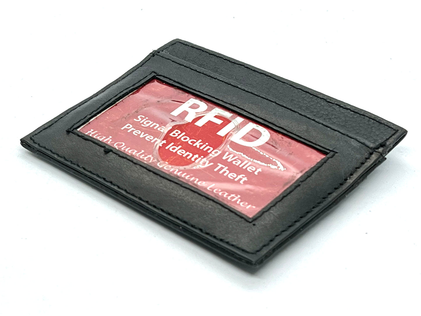 Genuine Leather Slim Wallet Credit Card Case Sleeve Minimalist Front Pocket ID Holder