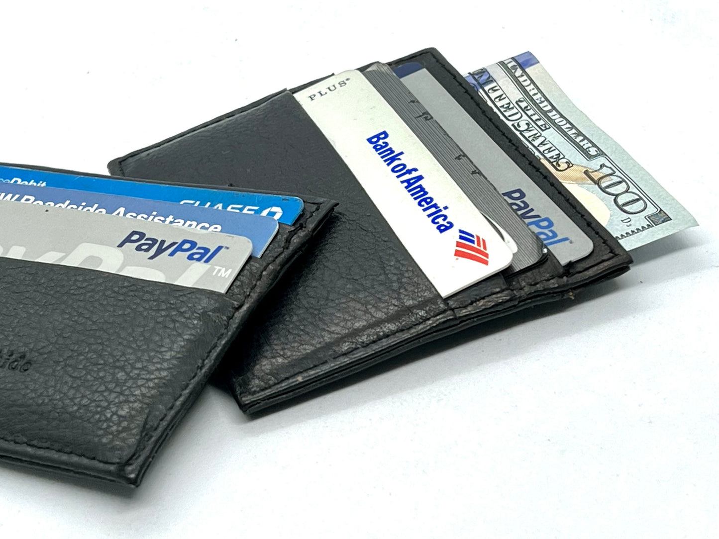 Genuine Leather Slim Wallet Credit Card Case Sleeve Minimalist Front Pocket ID Holder