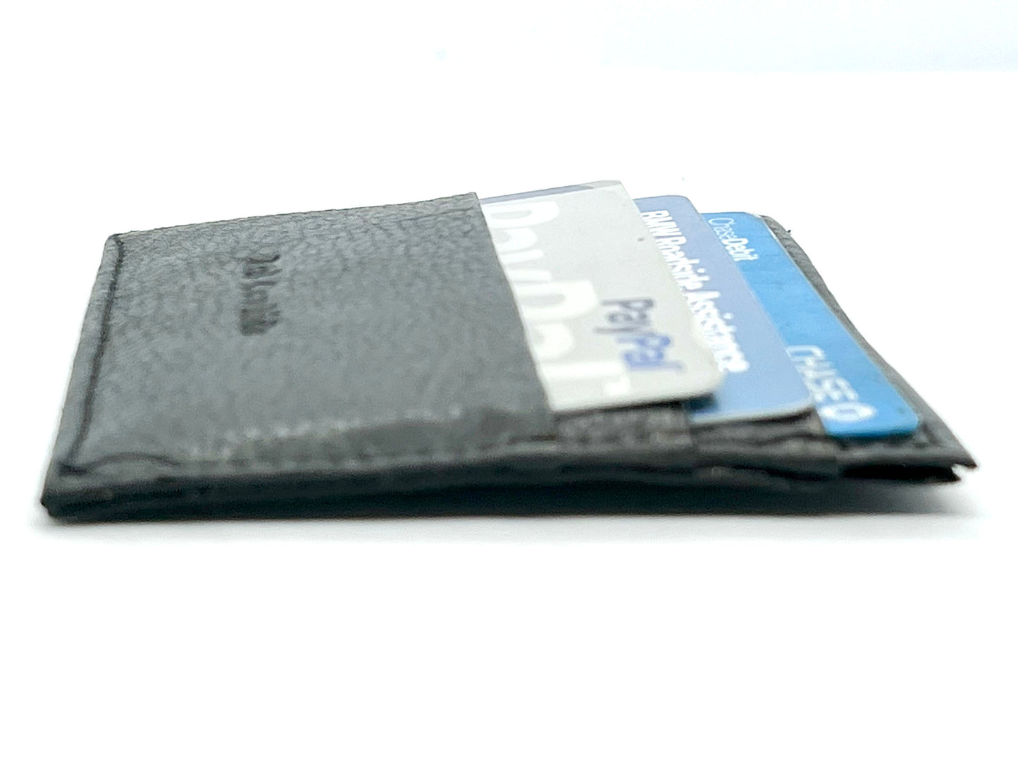 Genuine Leather Slim Wallet Credit Card Case Sleeve Minimalist Front Pocket ID Holder