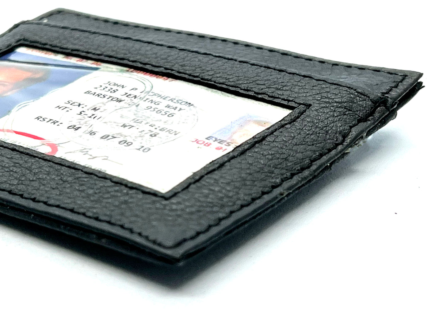 Genuine Leather Slim Wallet Credit Card Case Sleeve Minimalist Front Pocket ID Holder