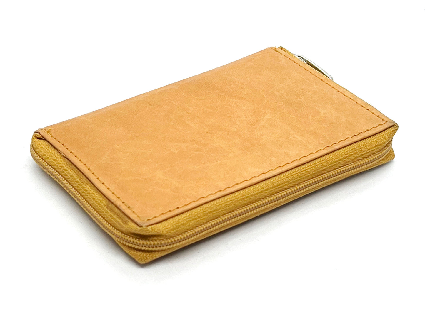 RFID Blocking Leather Bifold Wallet Zip Around ID Business Credit Cards Plaster Inserts