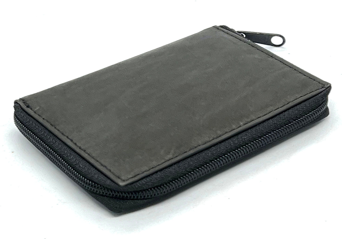 RFID Blocking Leather Bifold Wallet Zip Around ID Business Credit Cards Plaster Inserts