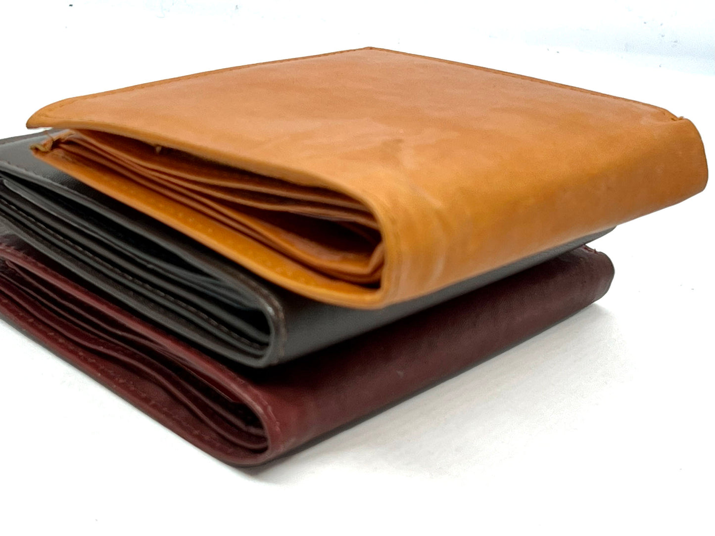 RFID Blocking Genuine Leather Men's European Hipster Bifold Wallet 10 Card 2 ID