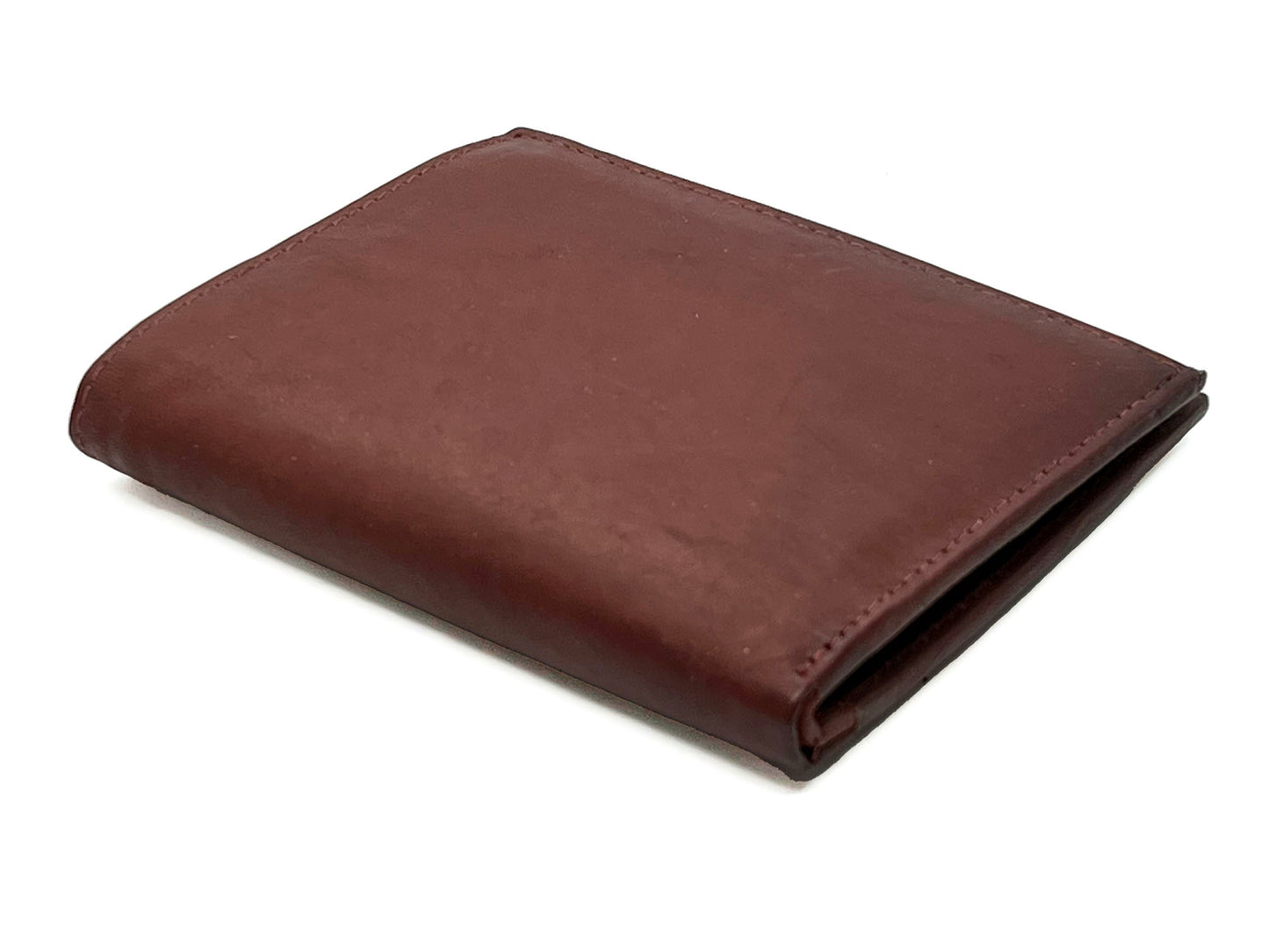 RFID Blocking Genuine Leather Men's European Hipster Bifold Wallet 10 Card 2 ID