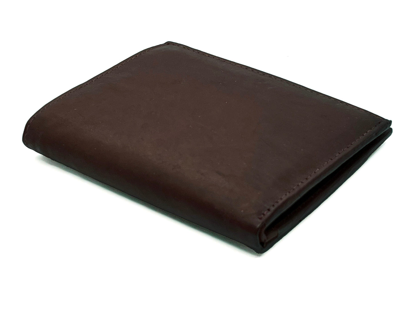 RFID Blocking Genuine Leather Men's European Hipster Bifold Wallet 10 Card 2 ID