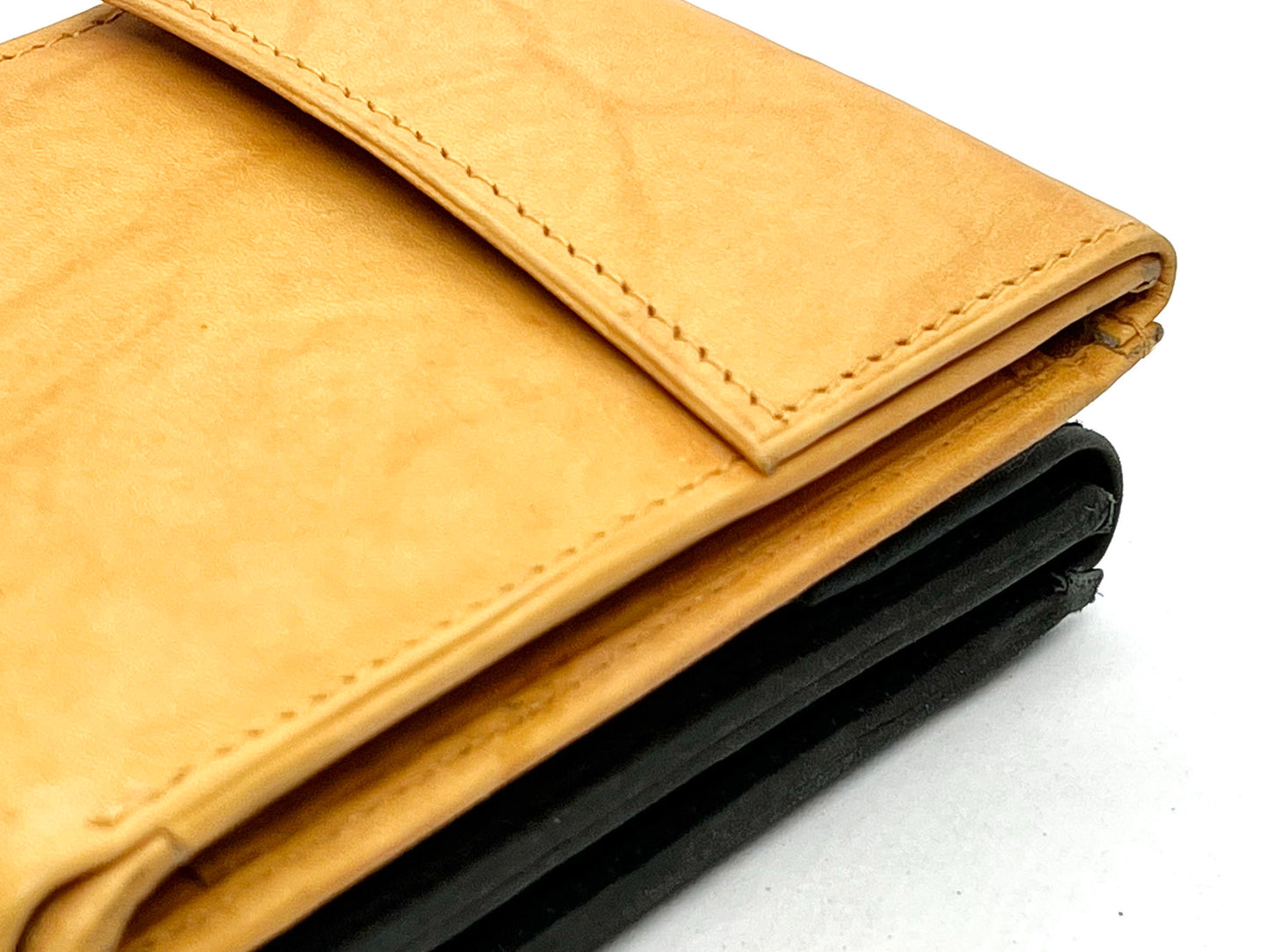 RFID Blocking Leather Bifold Wallet With Hook And Loop Closure And Flap Up ID Window