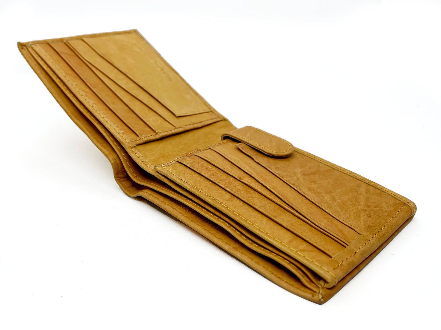 RFID Blocking Genuine Leather Bifold Wallet ID Card Center Out Card Holder