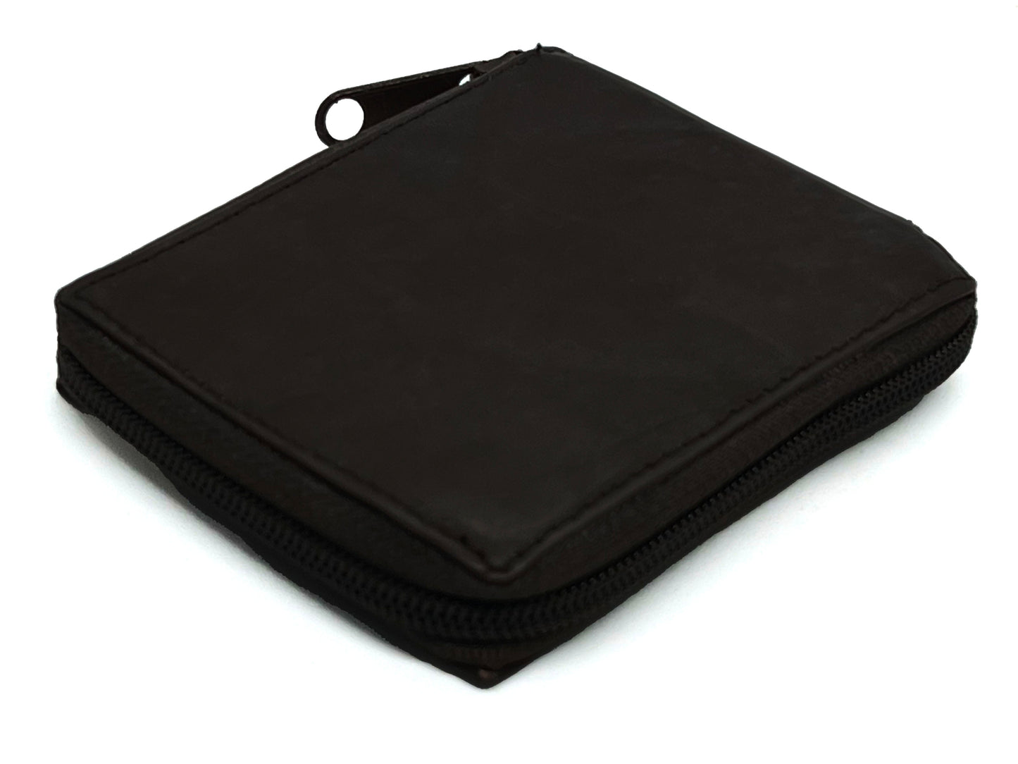 RFID Blocking Genuine Leather Men's Bifold Wallet Credit Card Holder Zip Around Flap Top