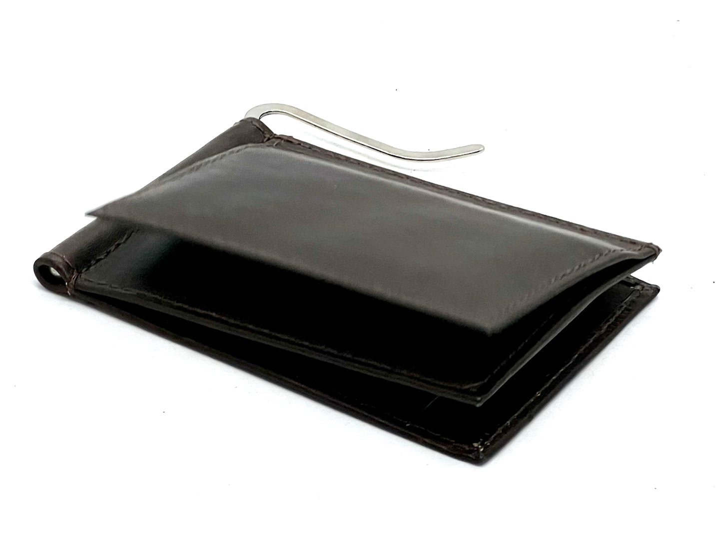 Genuine Leather Z Fold Money Clip Front Pocket Men's Wallet