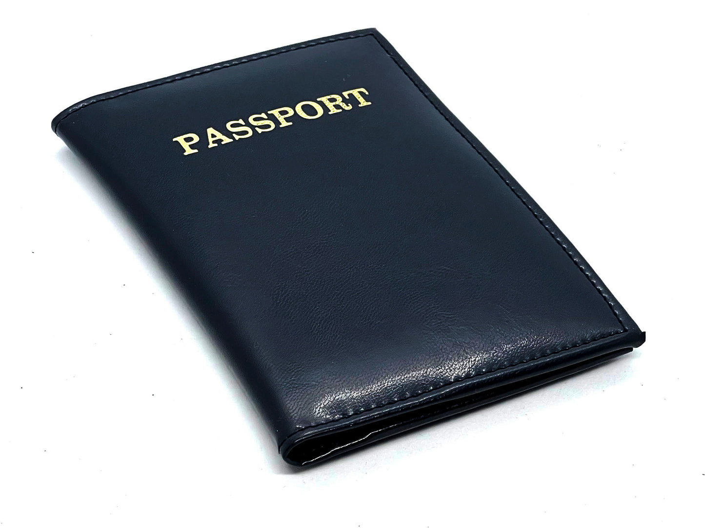 RFID Blocking Leather Passport Cover Credit Card ID Travel Wallet