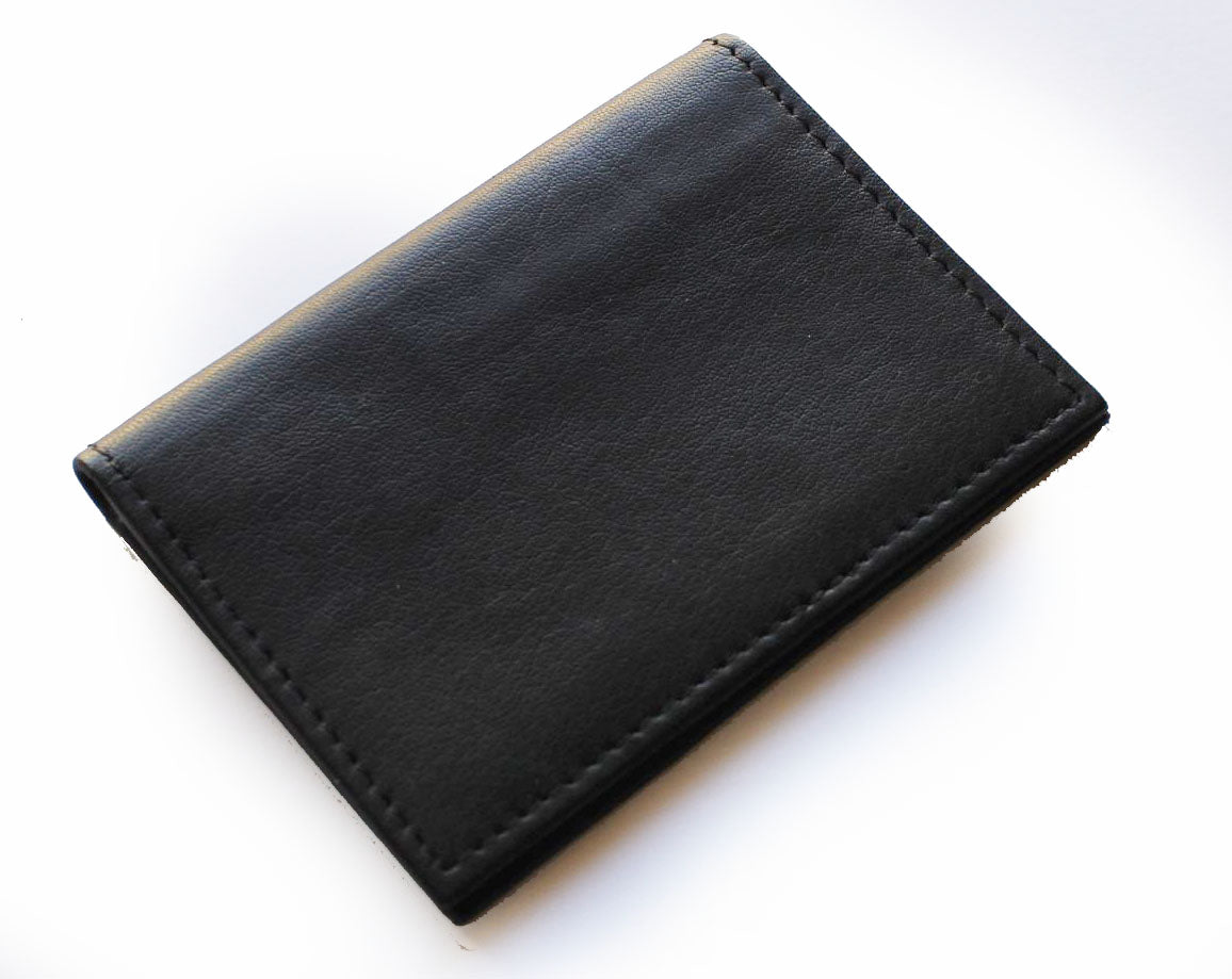 RFID Blocking Genuine Leather Men's Bifold Wallet 8 Card Holder