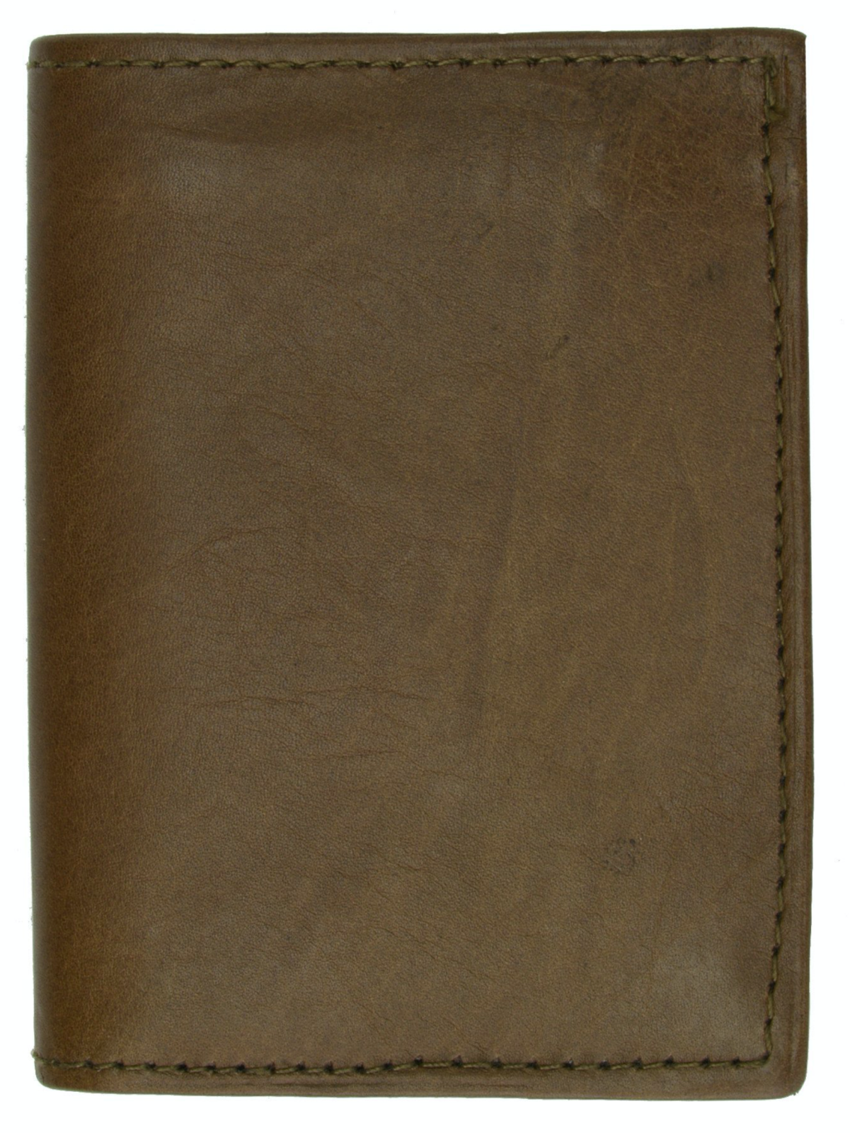 RFID Blocking Men's Genuine Leather ID Bifold 18+ Card Holder Center Flap Compact Wallet