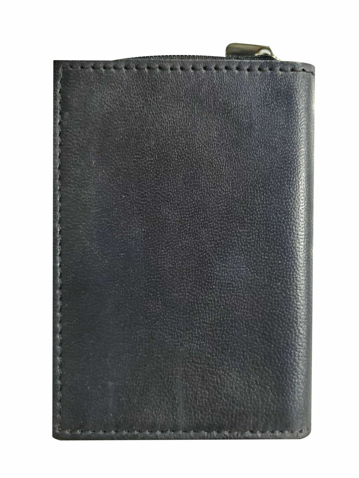 RFID Blocking Leather Bifold Wallet Zip Around ID Business Credit Cards Plaster Inserts