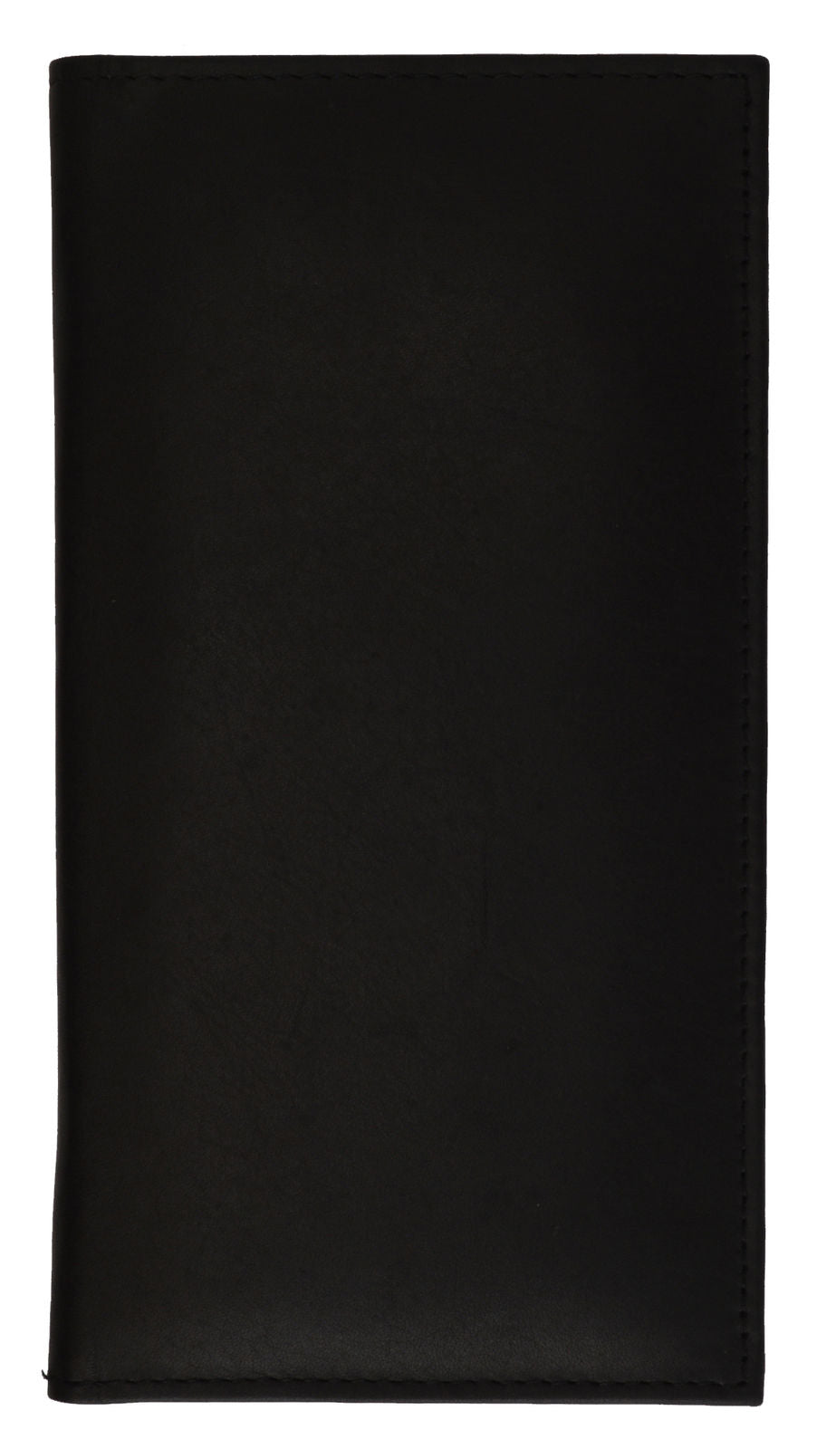 Black Leather Genuine Checkbook Cover Long Wallet Card Organizer Secretary Wallet