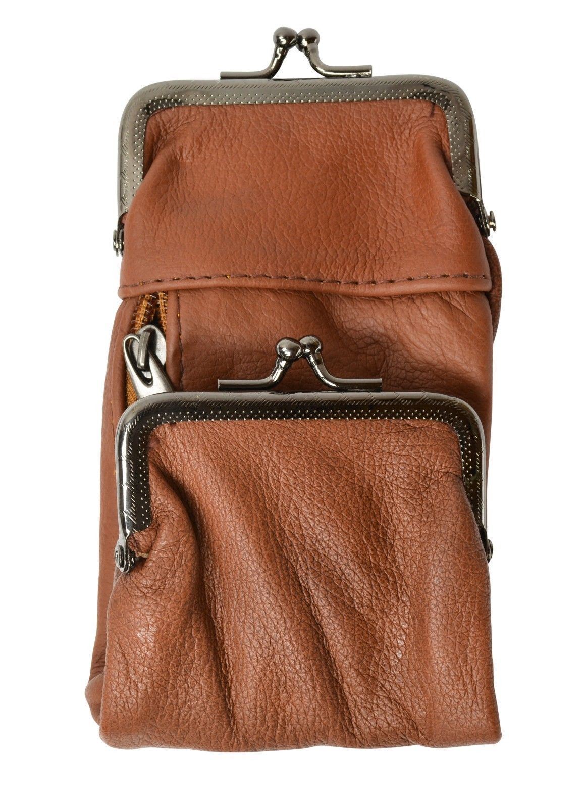 Genuine Leather Cigarette Pack Holder Pouch Smoke Carrying Case Coin Purse Wallet