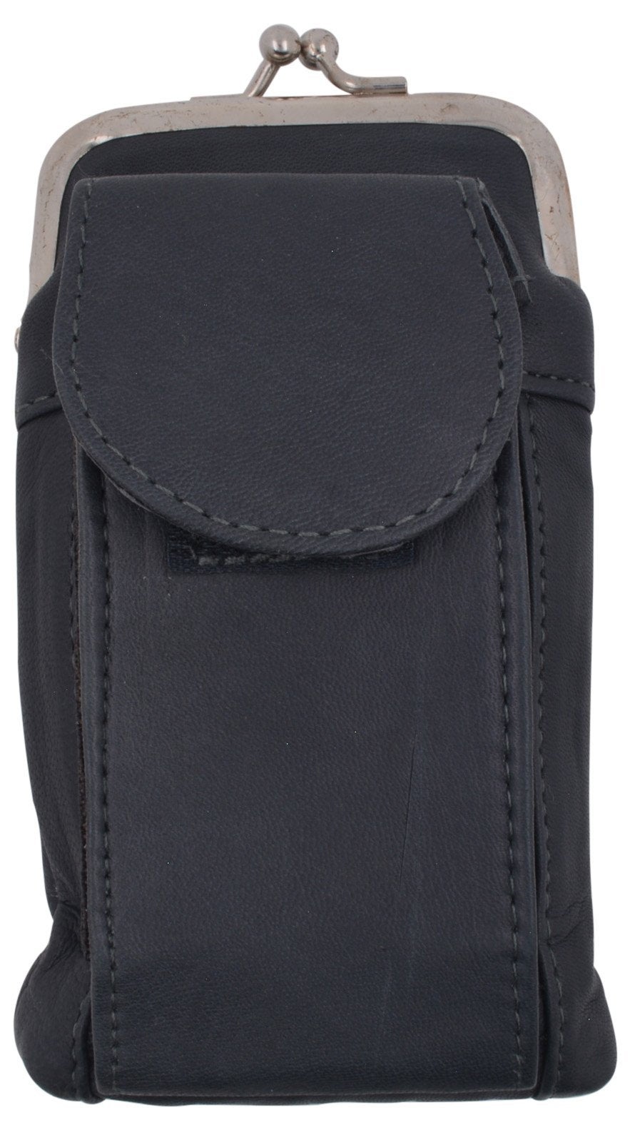 Genuine Leather Cigarette Lighter Hard Case Holder Utility Pocket