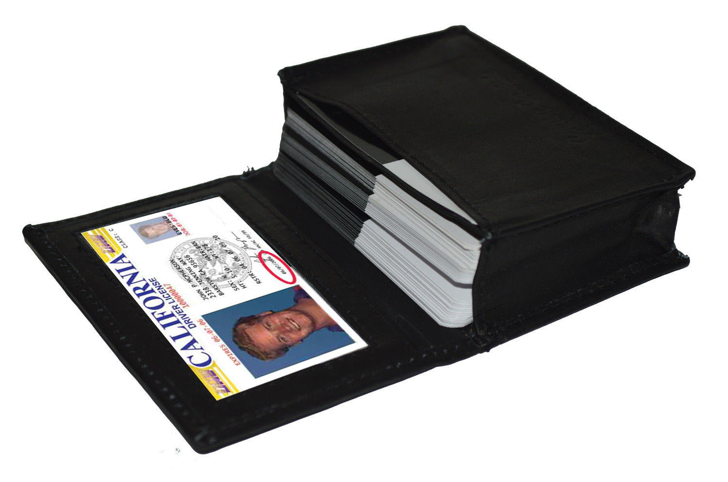 RFID Blocking Genuine Leather Men's Bifold Wallet Credit Card Holder High Capacity Case