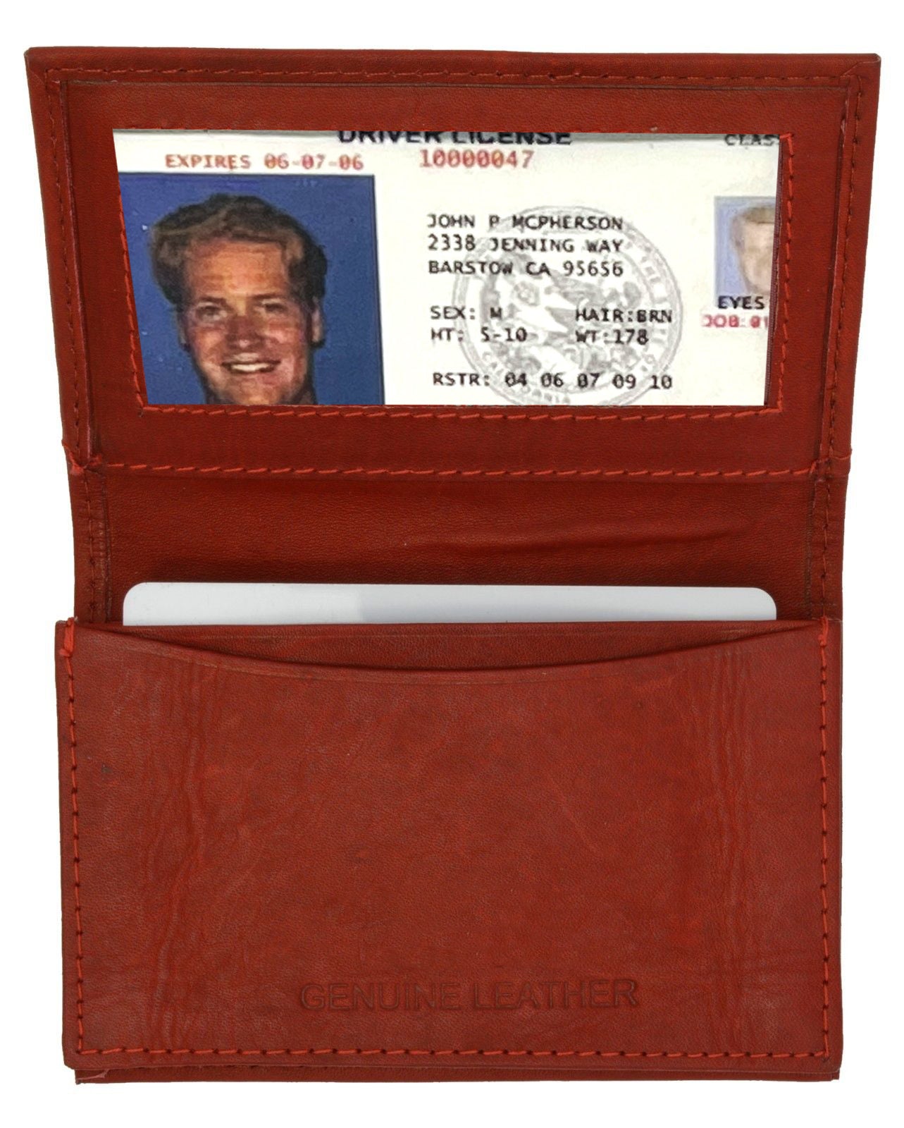 RFID Blocking Genuine Leather Men's Bifold Wallet Credit Card Holder High Capacity Case
