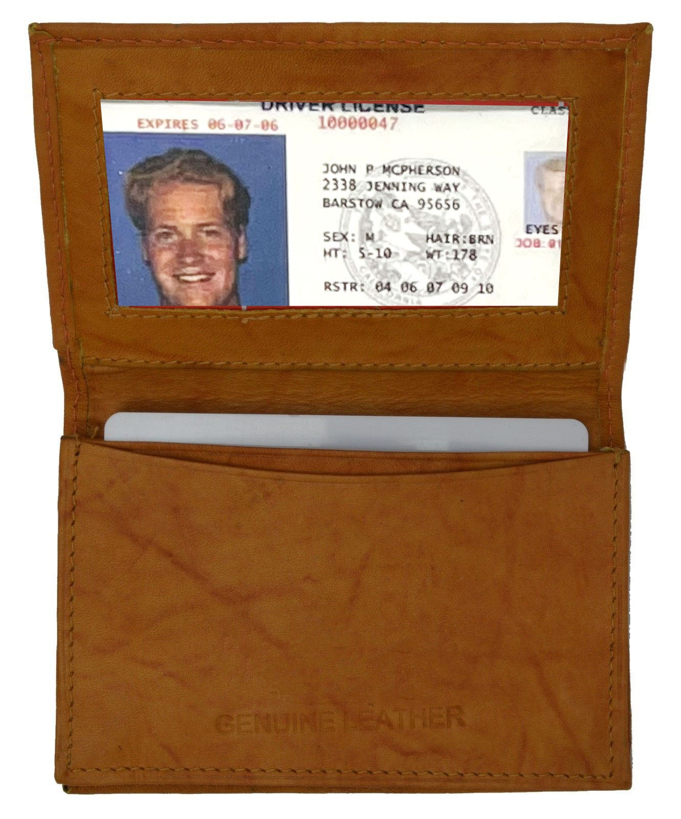 RFID Blocking Genuine Leather Men's Bifold Wallet Credit Card Holder High Capacity Case