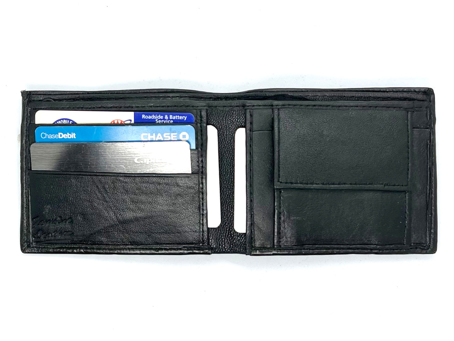 Genuine Leather Men's Bifold Wallet Credit Card Holder Coin Purse Change Pocket