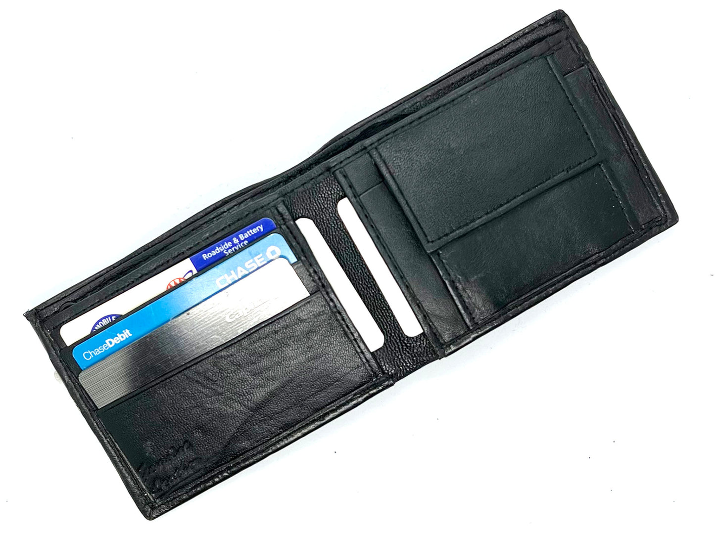 Genuine Leather Men's Bifold Wallet Credit Card Holder Coin Purse Change Pocket