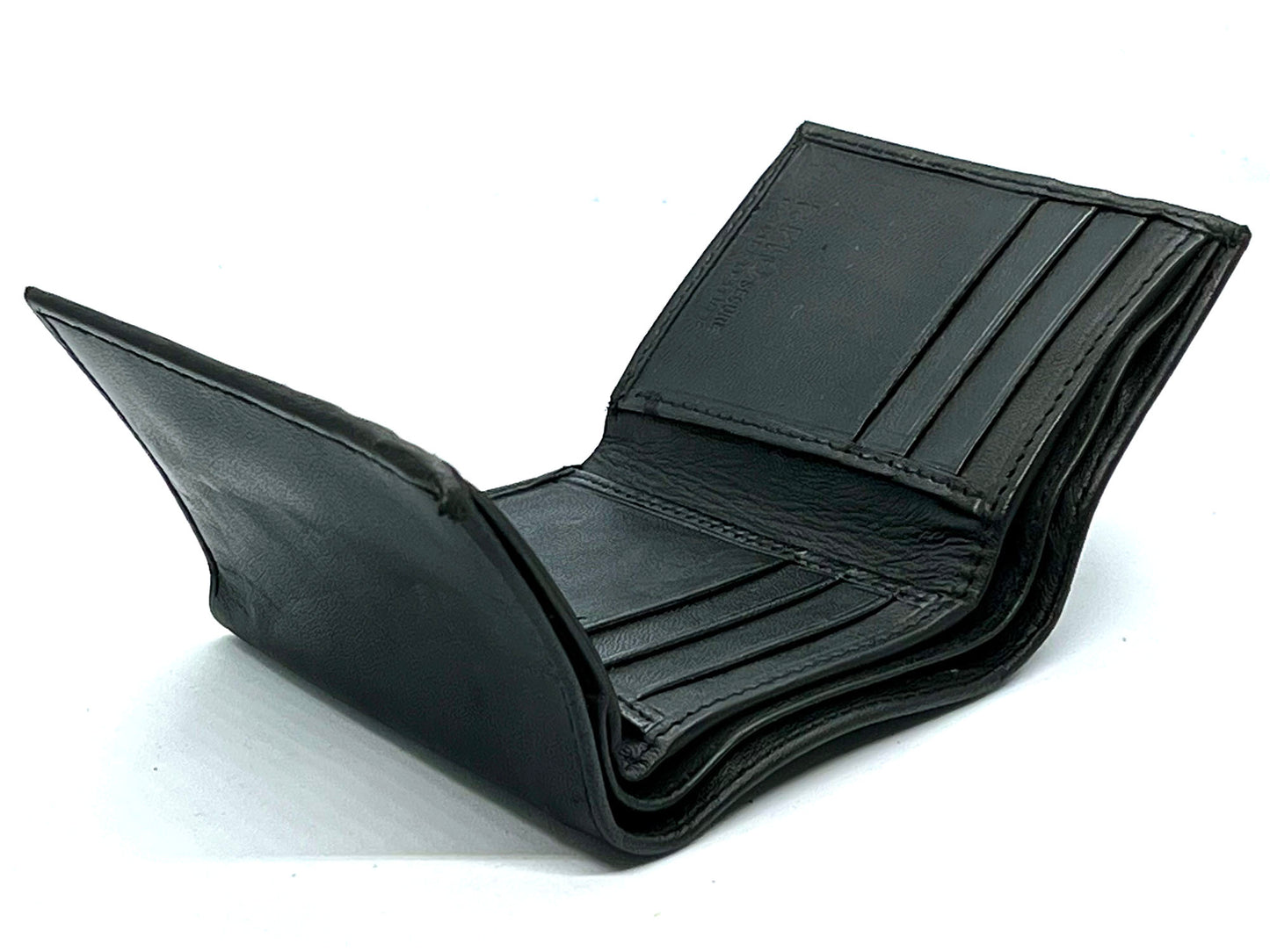 RFID Blocking Genuine Leather Men's Trifold Wallet Credit Card Holder ID Window