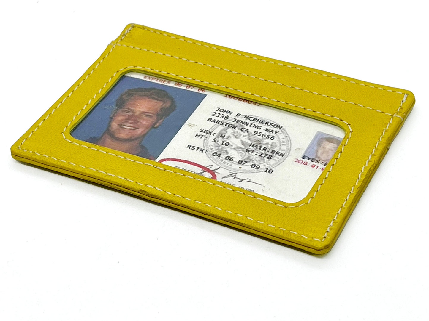 Genuine Leather Slim Wallet 2 Credit Card Case Sleeve Minimalist Front Pocket ID Holder