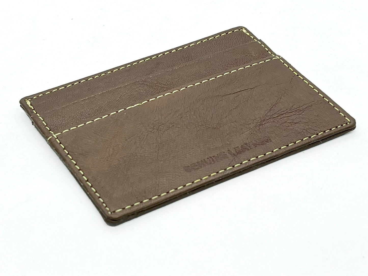 Genuine Leather Slim Wallet Credit Card Case Sleeve Minimalist Front Pocket ID Holder