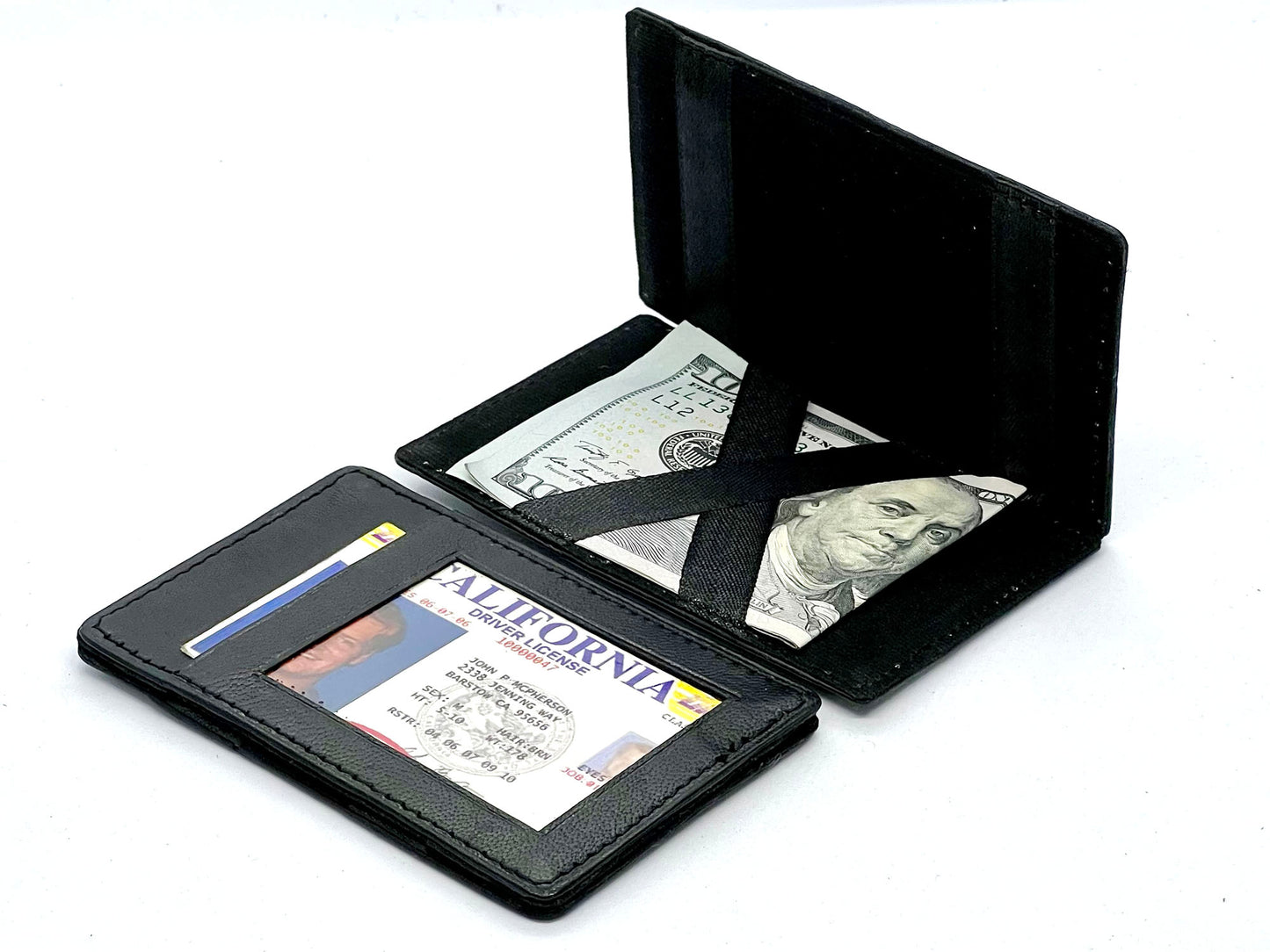 Genuine Leather Magic Wallet Slim Card Holder Novelty Gift