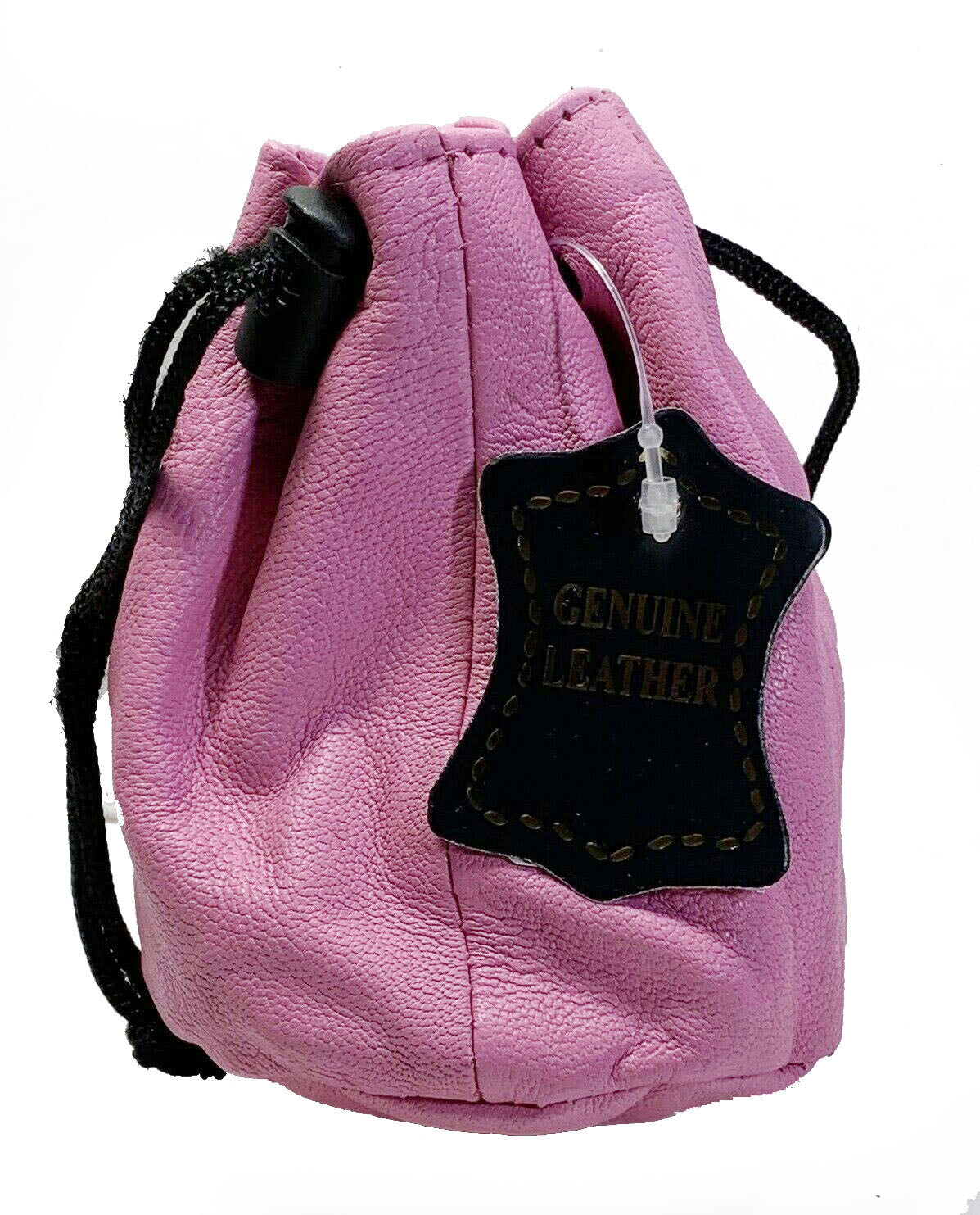 Genuine Leather Coin Purse Soft Pouch Drawstring Trap Closed Mini Bag
