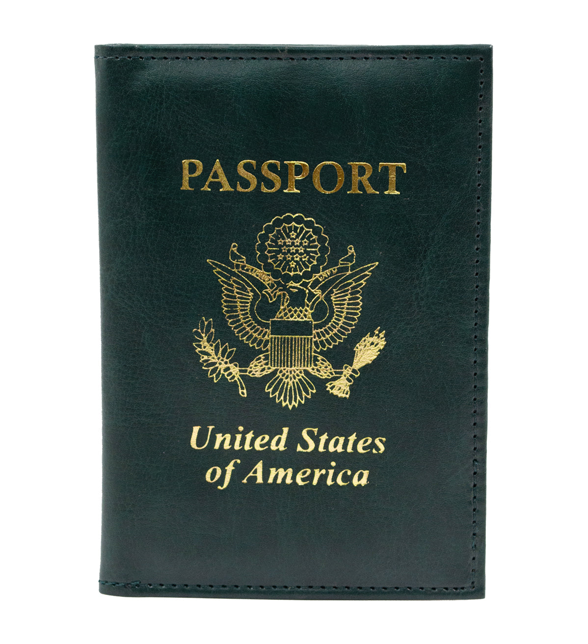 RFID Blocking USA Leather Passport Cover ID Credit Card Holder Bifold Wallet
