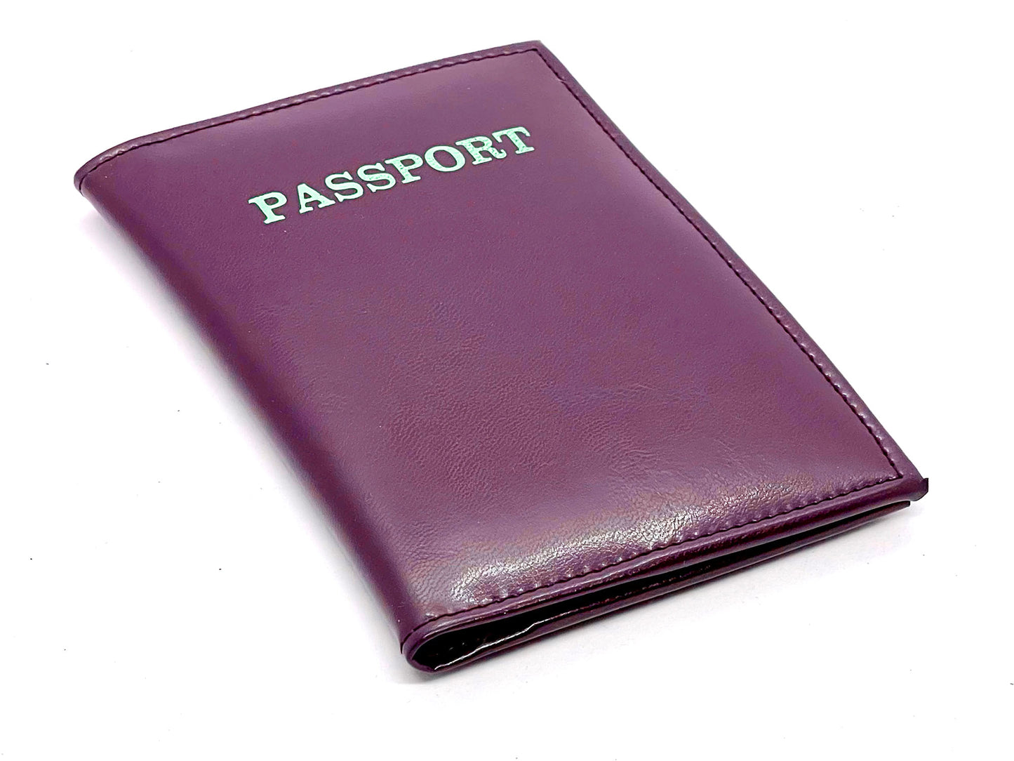 RFID Blocking Leather Passport Cover Credit Card ID Travel Wallet