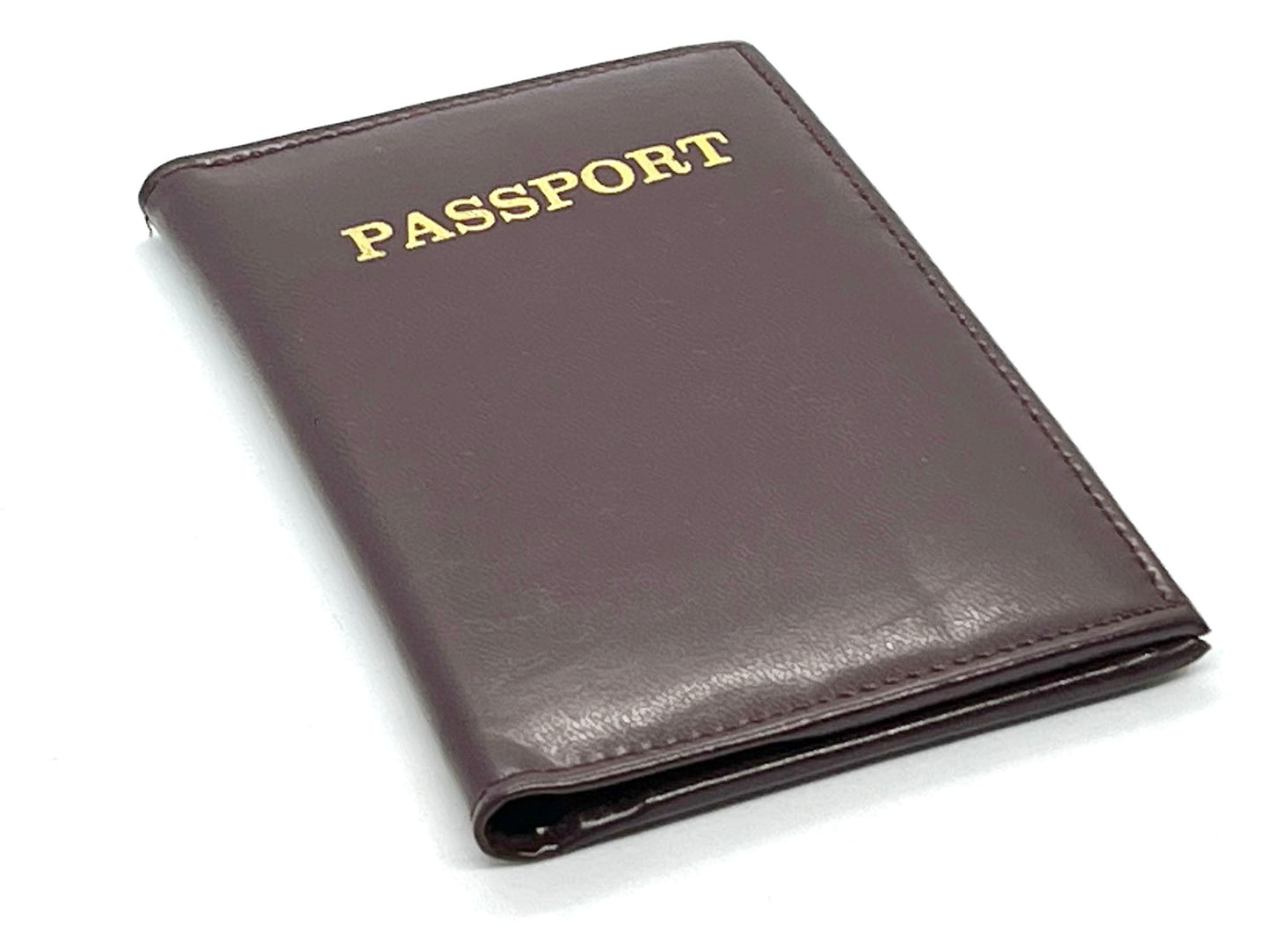 RFID Blocking Leather Passport Cover Credit Card ID Travel Wallet