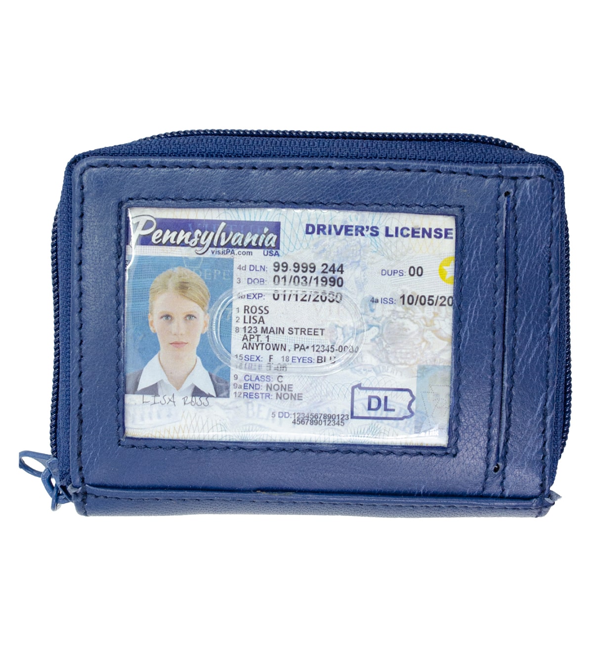 Genuine Leather Women's Large Change Purse Clasps Open Coin Card Holder-Many Colors