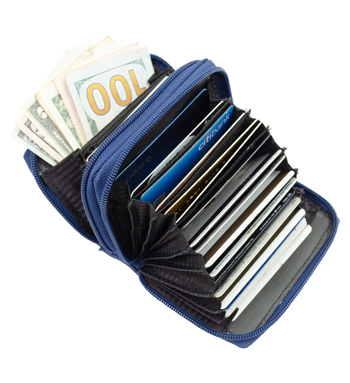 Genuine Leather Women's Large Change Purse Clasps Open Coin Card Holder-Many Colors